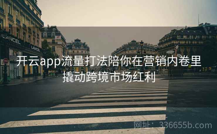 开云app流量打法陪你在营销内卷里撬动跨境市场红利