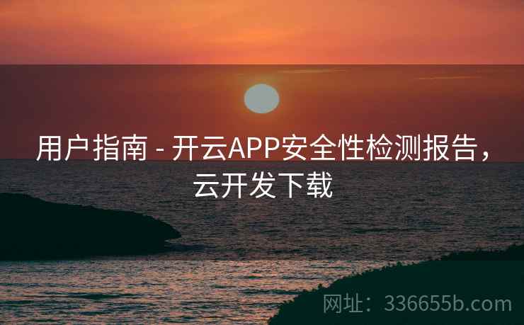 用户指南 - 开云APP安全性检测报告，云开发下载