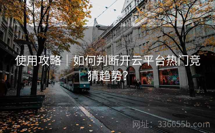 使用攻略｜如何判断开云平台热门竞猜趋势？