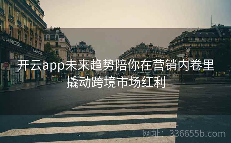 开云app未来趋势陪你在营销内卷里撬动跨境市场红利