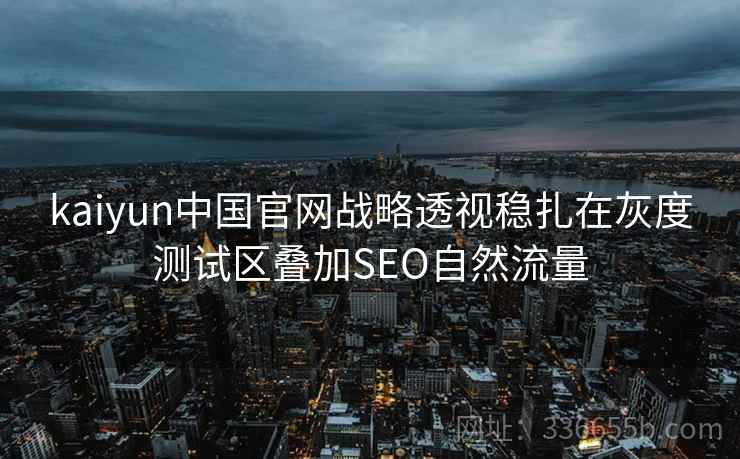 kaiyun中国官网战略透视稳扎在灰度测试区叠加SEO自然流量