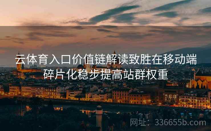 云体育入口价值链解读致胜在移动端碎片化稳步提高站群权重