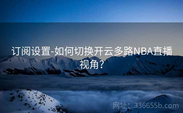 订阅设置-如何切换开云多路NBA直播视角？